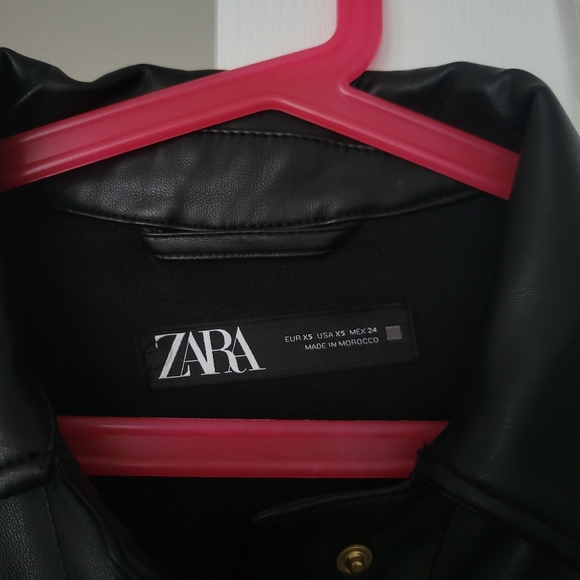 Zara faux leather jacket - Picture 3 of 5
